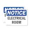 Signmission Electrical Room, 14 in W x Rectangle, Vinyl Decal OS-2PACK-NS-D-1014-L-15568 - alternate 1